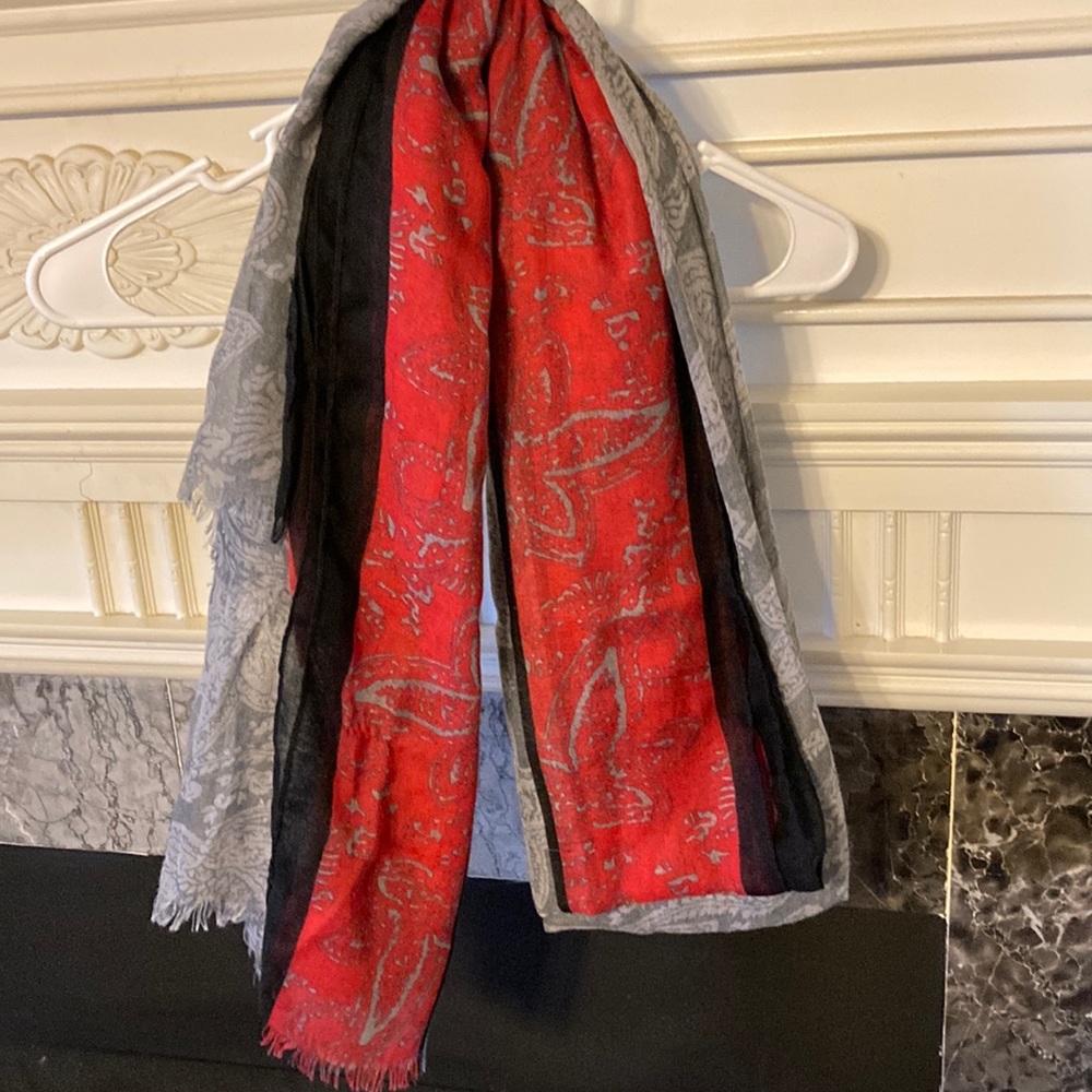 Women’s scarf - paisley, long